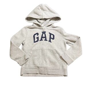 GAP Kids Full Zip Logo Hooded Sweatshirt size 5